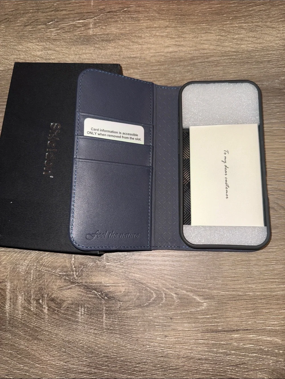 Shieldon Leather Wallet Phone Case - Compatible with iPhone SE3, SE2, 8, and 7.